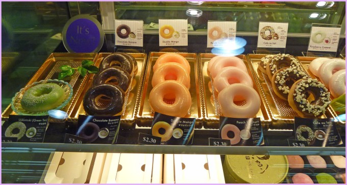 These are plastic desserts. The real Mochido are kept behind the counter. The Japanese win first prize for their realistic looking plastic food displays!